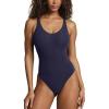 PAVOI ACTIVE Deep V Neck Bodysuit for Women – Double Lined Scoop Back Sleeveless Bodysuits Sexy Thong – Everyday Essentials(Twilight)