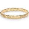 PAVOI Stainless Steel 14K Gold Plated Waterproof Flexible Stretch Chunky Bangle for Women | Cobra Bracelet(Yellow Gold)