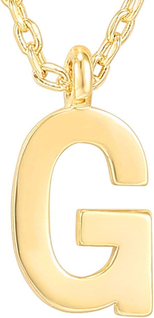 imagePAVOI 14K Gold Plated Initial Necklace Letter Necklaces for Women G