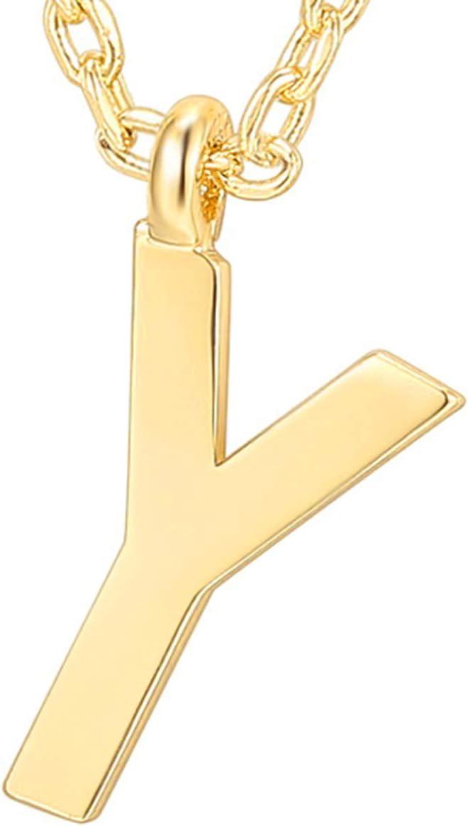 imagePAVOI 14K Gold Plated Initial Necklace Letter Necklaces for Women Y