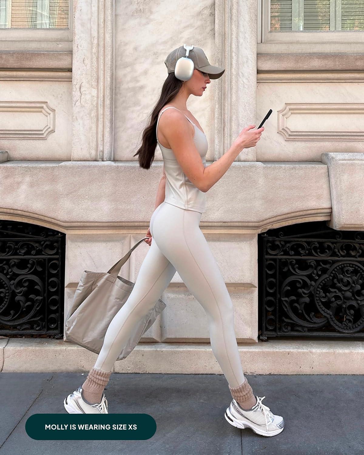 imagePAVOI ACTIVE Buttery Soft Workout Leggings for Women High Waisted No Front Seam Gym Leggings Yoga Pants FlexFlowSienna