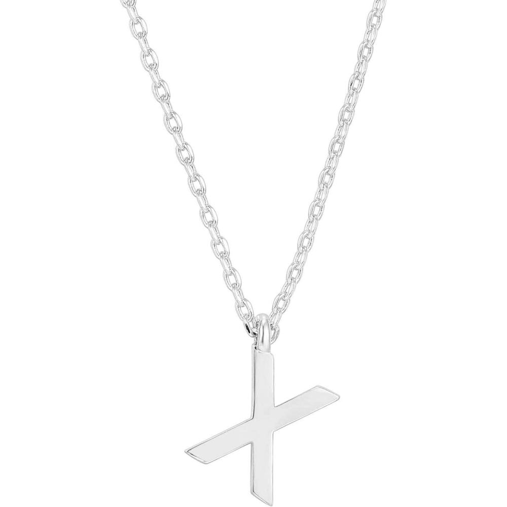 imagePAVOI 14K Gold Plated Initial Necklace Letter Necklaces for Women X