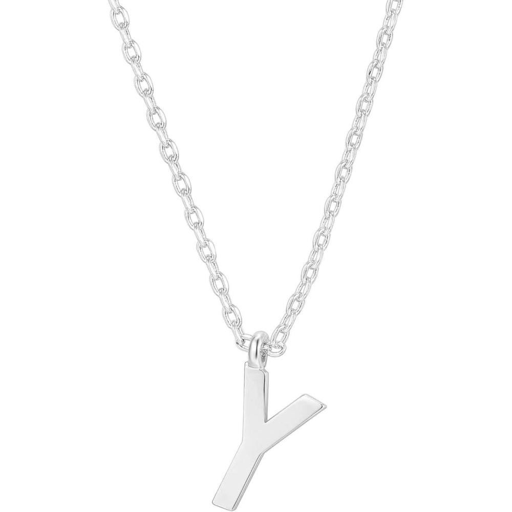 imagePAVOI 14K Gold Plated Initial Necklace Letter Necklaces for Women Y