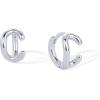 PAVOI 14K Gold Plated 925 Sterling Silver Posts Dainty Initial Huggie Earrings for Women – Gold Huggie Hoop Small Initial Jewelry – Trendy Alphabet Letter Earrings(- C)