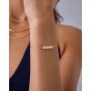 PAVOI 14K Gold Plated Friendship Matching Adjustable Bracelets for Women | Gold Best Friends Bracelet Set | BFF ILYSM Bracelet Pack(ILYSM)