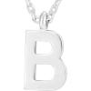 PAVOI 14K Gold Plated Initial Necklace | Letter Necklaces for Women(- B)