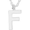 PAVOI 14K Gold Plated Initial Necklace | Letter Necklaces for Women(- F)