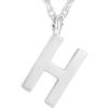 PAVOI 14K Gold Plated Initial Necklace | Letter Necklaces for Women(- H)