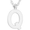PAVOI 14K Gold Plated Initial Necklace | Letter Necklaces for Women(- Q)