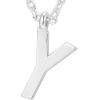 PAVOI 14K Gold Plated Initial Necklace | Letter Necklaces for Women(- Y)