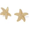 PAVOI 14K Gold Plated Starfish Statement Stud Earrings for Women | Trendy Jewelry Alluring Ocean-Themed Dangling Earrings(Yellow Gold)