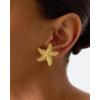 PAVOI 14K Gold Plated Starfish Statement Stud Earrings for Women | Trendy Jewelry Alluring Ocean-Themed Dangling Earrings(Yellow Gold)