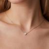 PAVOI 14K Gold Plated Tiny Heart Necklace | Dainty Necklace for Women | Personalized Letter Heart Choker | Adjustable Slider(- U)