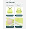 PAVOI ACTIVE Racerback Supportive Sports Bras for Women – High Support Scoop Neck Gym Workout Bra Removable Pads – HiPerform(Citron)