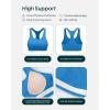 PAVOI ACTIVE Racerback Supportive Sports Bras for Women – High Support Scoop Neck Gym Workout Bra Removable Pads – HiPerform(Royal Blue)