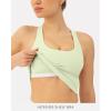 PAVOI ACTIVE Racerback Workout Tank Tops for Women Built in Bra – Medium Support Scoop Athletic Tank Top Shelf Bra, HiPerform(Pistachio)
