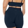 PAVOI ACTIVE Seamless Shorts | Sculpting Compression High Waisted 4.5″ & 6″ Scrunch Butt Ribbed SculptForm Biker Shorts(Midnight)