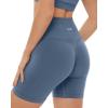 PAVOI ACTIVE Seamless Shorts | Sculpting Compression High Waisted 4.5″ & 6″ Scrunch Butt Ribbed SculptForm Biker Shorts(Stone)