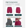 PAVOI ACTIVE Shorts with Pockets | Compressive High Waisted Butt Sculpting 4″ & 6″ Women’s Biker Shorts | HiPerform XXS to 3X(Berry)