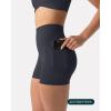 PAVOI ACTIVE Shorts with Pockets | Compressive High Waisted Butt Sculpting 4″ & 6″ Women’s Biker Shorts | HiPerform XXS to 3X(Graphite)