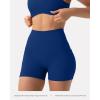 PAVOI ACTIVE Shorts with Pockets | Compressive High Waisted Butt Sculpting 4″ & 6″ Women’s Biker Shorts | HiPerform XXS to 3X(Indigo)