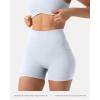 PAVOI ACTIVE Shorts with Pockets | Compressive High Waisted Butt Sculpting 4″ & 6″ Women’s Biker Shorts | HiPerform XXS to 3X(Silver)