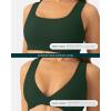 PAVOI ACTIVE Two Ways Twist Sports Bra for Women – Customizable Coverage Convertible Twist Front & Back Workout Bra, FlexFlow(Pine Green)