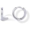 PAVOI 14K Gold Plated 925 Sterling Silver Posts Dainty Initial Huggie Earrings for Women – Gold Huggie Hoop Small Initial Jewelry – Trendy Alphabet Letter Earrings(- L)