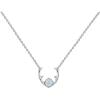 PAVOI 14K Gold Plated Created White Opal Necklace | Opal Necklaces for Women(White Gold / White Opal)