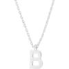 PAVOI 14K Gold Plated Initial Necklace | Letter Necklaces for Women(- B)