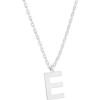 PAVOI 14K Gold Plated Initial Necklace | Letter Necklaces for Women(- E)