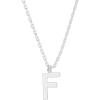 PAVOI 14K Gold Plated Initial Necklace | Letter Necklaces for Women(- F)
