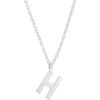 PAVOI 14K Gold Plated Initial Necklace | Letter Necklaces for Women(- H)