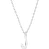PAVOI 14K Gold Plated Initial Necklace | Letter Necklaces for Women(- J)