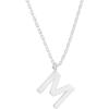PAVOI 14K Gold Plated Initial Necklace | Letter Necklaces for Women(- M)