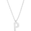 PAVOI 14K Gold Plated Initial Necklace | Letter Necklaces for Women(- P)