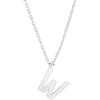 PAVOI 14K Gold Plated Initial Necklace | Letter Necklaces for Women(- W)