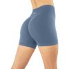 PAVOI ACTIVE Seamless Shorts | Sculpting Compression High Waisted 4.5″ & 6″ Scrunch Butt Ribbed SculptForm Biker Shorts(Stone)