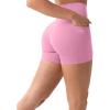 PAVOI ACTIVE Shorts with Pockets | Compressive High Waisted Butt Sculpting 4″ & 6″ Women’s Biker Shorts | HiPerform XXS to 3X(Petal)