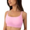 PAVOI ACTIVE Thin Spaghetti Strap Sports Bra for Women – Medium Support Buttery Soft Scoop Neck Workout Yoga Bras – FlexFlow(Bubblegum)