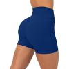 PAVOI ACTIVE Yoga Shorts for Women High Waisted Gym Shorts Buttery Soft Biker Workout Shorts 4″ & 6″ Compression Fit(Indigo)