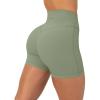 PAVOI ACTIVE Yoga Shorts for Women High Waisted Gym Shorts Buttery Soft Biker Workout Shorts 4″ & 6″ Compression Fit(Jade)
