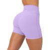 PAVOI ACTIVE Yoga Shorts for Women High Waisted Gym Shorts Buttery Soft Biker Workout Shorts 4″ & 6″ Compression Fit(Lilac)