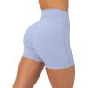 PAVOI ACTIVE Yoga Shorts for Women High Waisted Gym Shorts Buttery Soft Biker Workout Shorts 4″ & 6″ Compression Fit(Seabreeze)