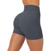 PAVOI ACTIVE Yoga Shorts for Women High Waisted Gym Shorts Buttery Soft Biker Workout Shorts 4″ & 6″ Compression Fit(Thunder)