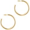PAVOI 14K Gold Plated Hoop Earrings For Women – 3.5mm Thick Infinity Gold Hoops Women Earrings – Plated Loop – Lightweight Set(Yellow Gold)