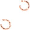 PAVOI 14K Gold Plated Hoop Earrings For Women – 3.5mm Thick Infinity Gold Hoops Women Earrings – Plated Loop – Lightweight Set(Rose Gold)