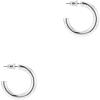 PAVOI 14K Gold Plated Hoop Earrings For Women – 3.5mm Thick Infinity Gold Hoops Women Earrings – Plated Loop – Lightweight Set(White Gold)