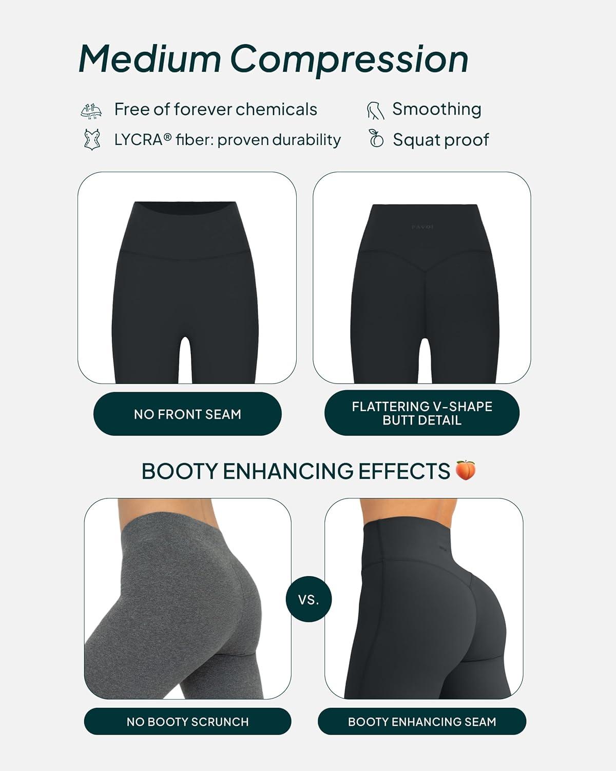 imagePAVOI ACTIVE High Waisted Flare Leggings for Women Buttery Soft Bell Bottom Workout Flared Wide Leg Yoga Pants FlexFlowSlate