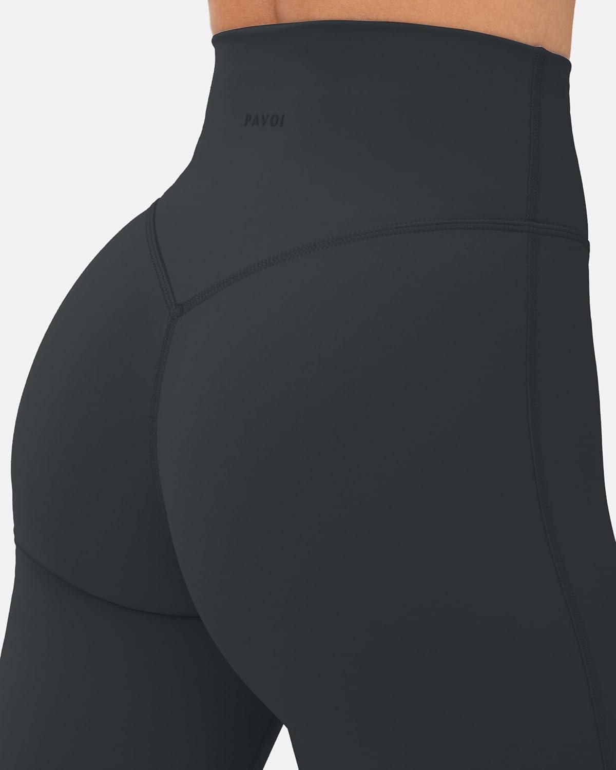 imagePAVOI ACTIVE High Waisted Flare Leggings for Women Buttery Soft Bell Bottom Workout Flared Wide Leg Yoga Pants FlexFlowSlate